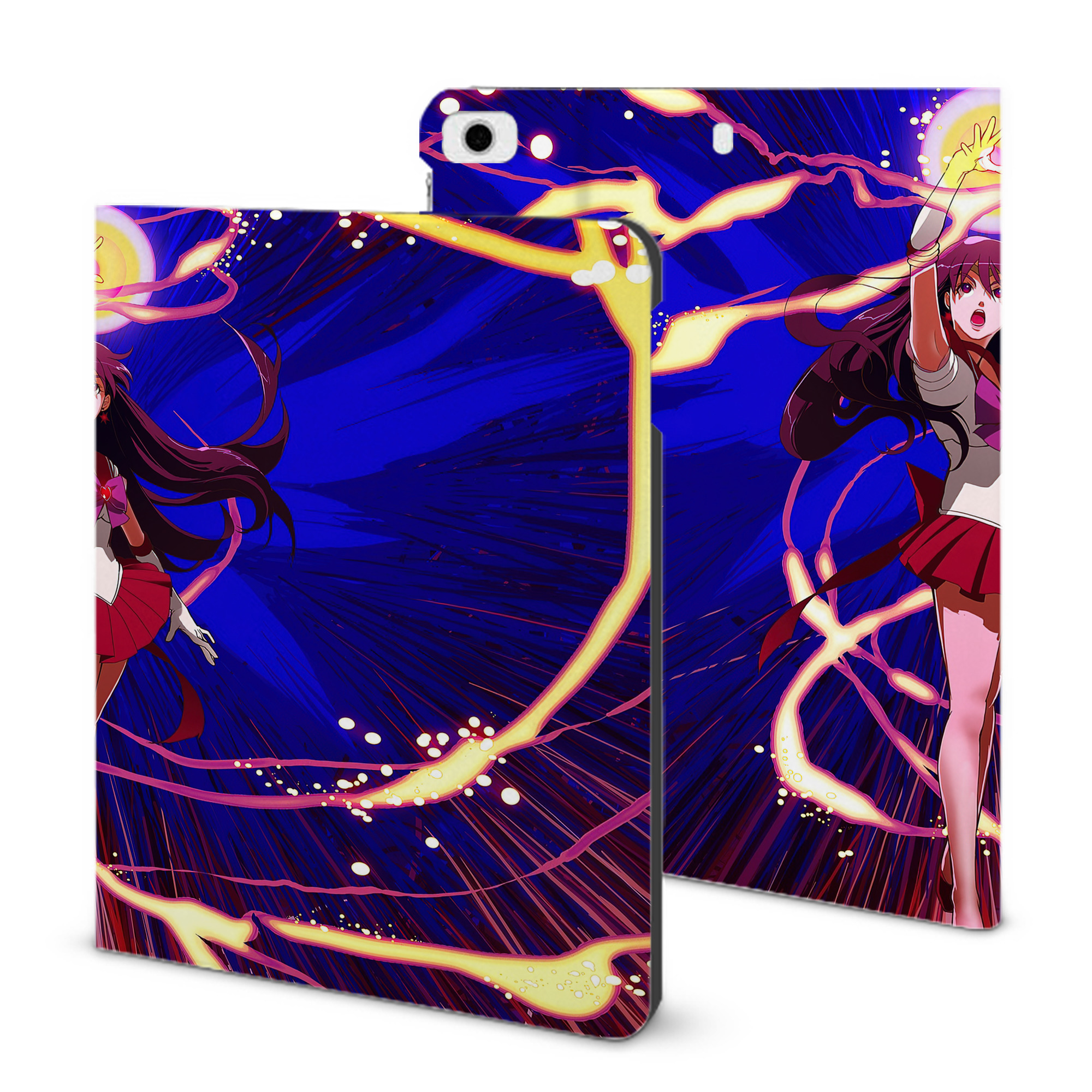 （画像用） 美少女戦士セーラームーン Sailor Moon IPad ケース ブック型 PUレザー TPU 耐衝撃 軽量 薄型 ペン収納なし 全面保護 IPad 各モデル対応